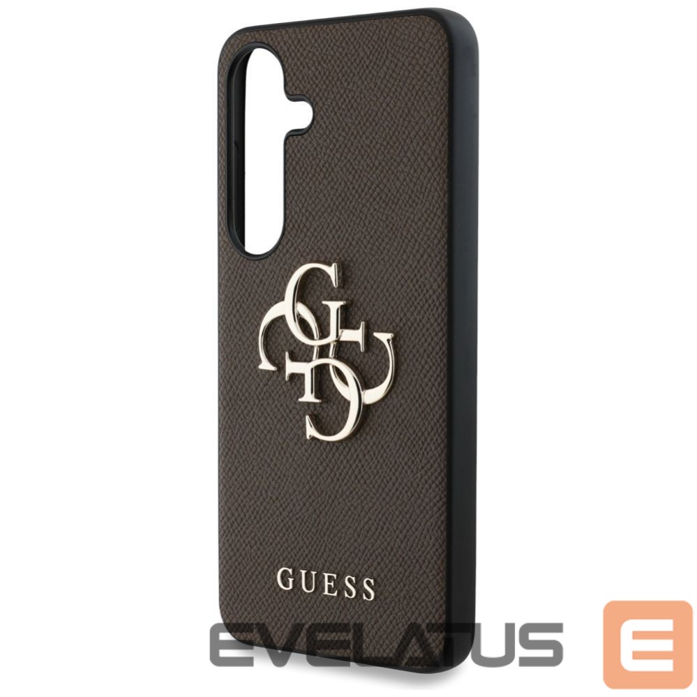 Muud kaubad Guess Guess Grained Big 4G Logo Small Classic Logo case for Samsung Galaxy S25 brown