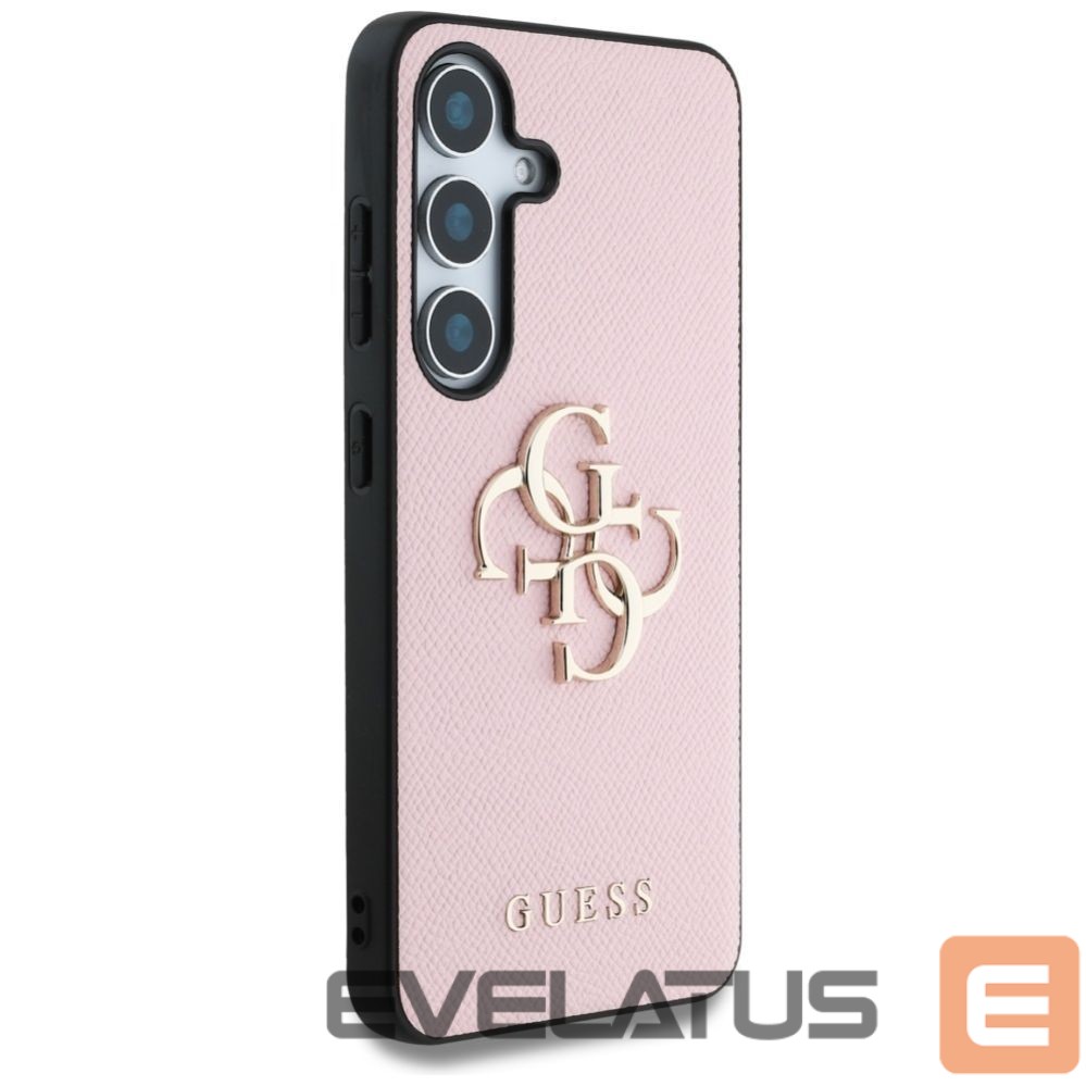 Muud kaubad Guess Guess Grained Big 4G Logo Small Classic Logo case for Samsung Galaxy S25 Plus pink