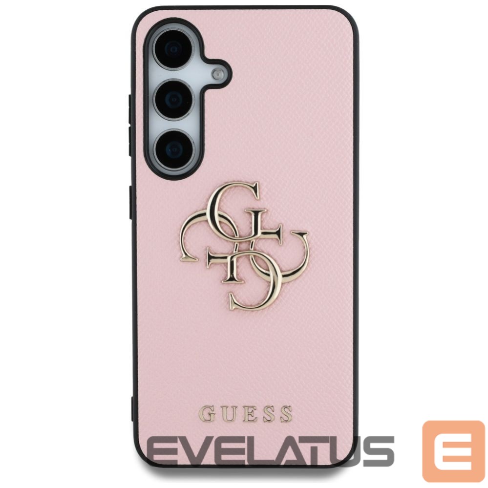 Muud kaubad Guess Guess Grained Big 4G Logo Small Classic Logo case for Samsung Galaxy S25 Plus pink
