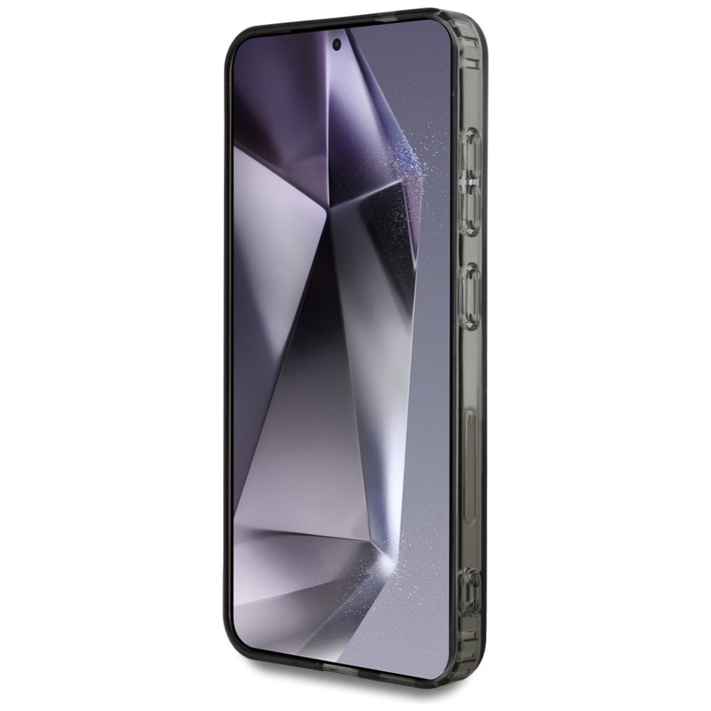 Citas preces Karl Lagerfeld Case Karl Lagerfeld Button Karl&Choupette Heads On KL Pattern MagSafe Samsung Galaxy S25 black