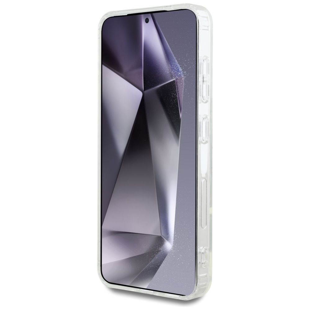 Citas preces Karl Lagerfeld Case Karl Lagerfeld Button Choupette Head Printed Logo MagSafe Samsung Galaxy S25 white