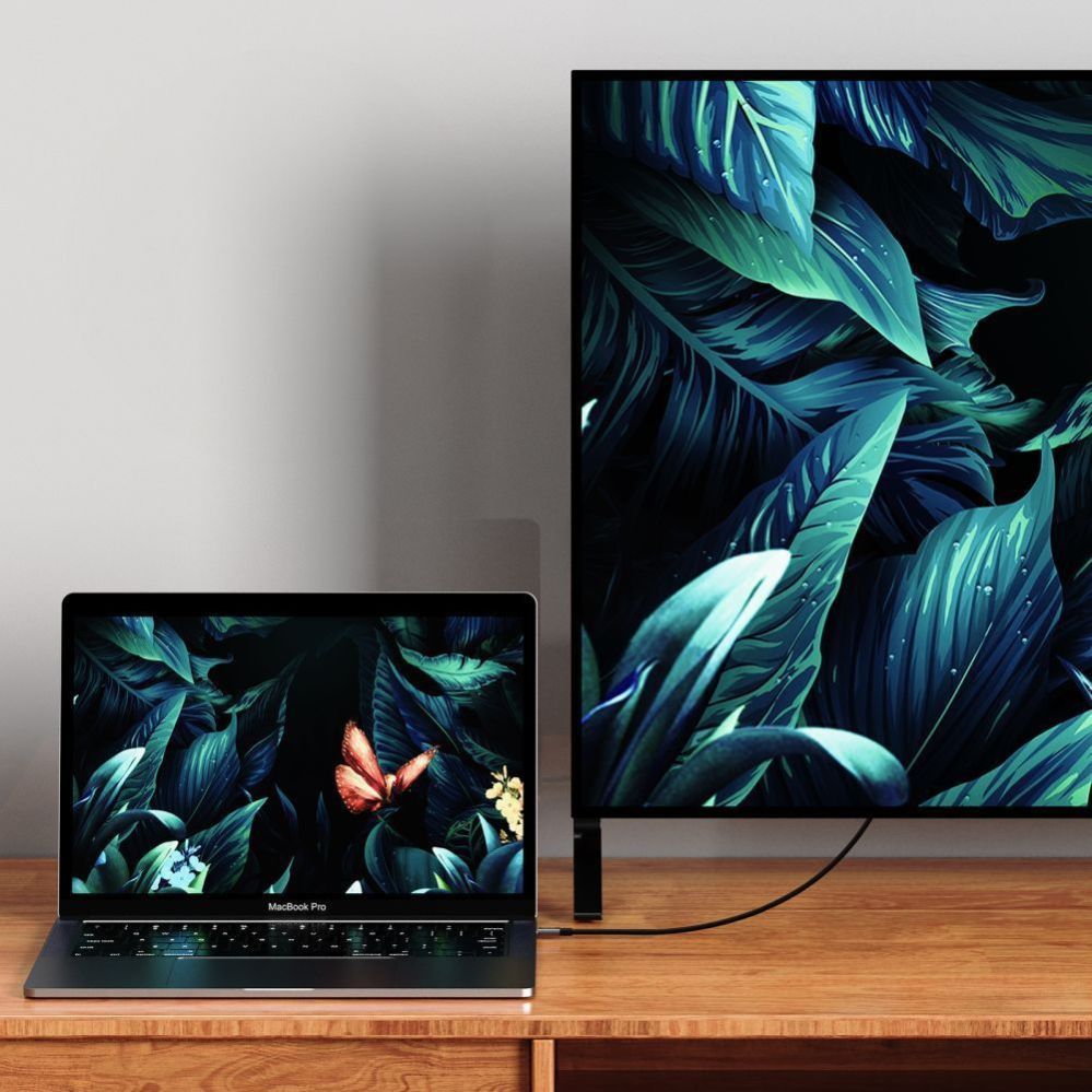 Muud kaubad Tech-Protect Tech-Protect UltraBoost DisplayPort / HDMI 2.0 Cable 4K 60Hz 2m - Black