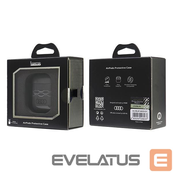 Muud kaubad Audi Audi IML Geometric Pattern Case for AirPods 1 / 2 - Gray