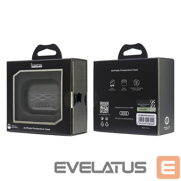 Muud kaubad Audi Audi IML Geometric Pattern AirPods Pro 2 Case - Gray