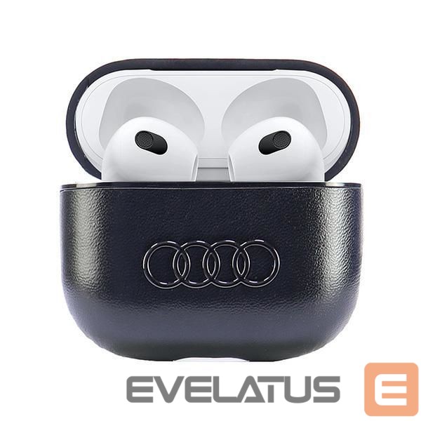 Muud kaubad Audi Audi Leather Big Logo Case for AirPods 3 - Black