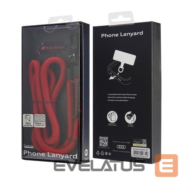 Muud kaubad Audi Audi Crossbody Universal Leash 120cm x 10mm - Red