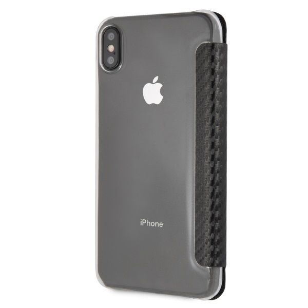 Citas preces BMW BMW Carbon Tricolor Stripe iPhone XS Max Case - Black