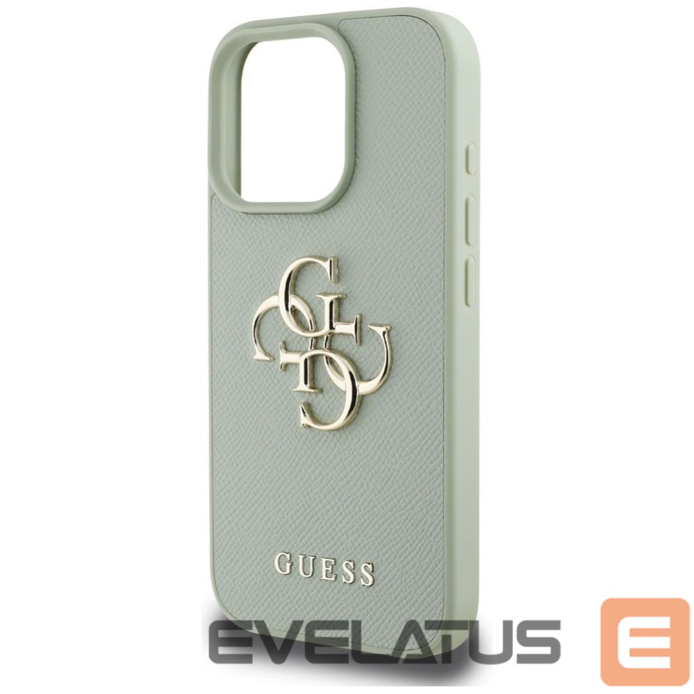 Muud kaubad Guess Guess Grained Big 4G Logo Small Classic Logo case for iPhone 16 Pro - green
