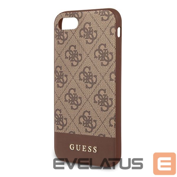 Citas preces Guess Guess 4G Stripe Collection case for iPhone 7 / 8 / SE 2020 / SE 2022 - brown