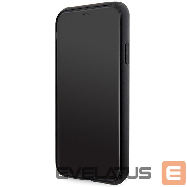 Citas preces Guess Guess Strass Metal Logo iPhone 11 / Xr 6.1" Case - Black