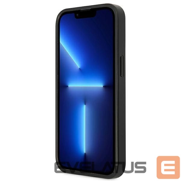 Citas preces Guess Guess Saffiano 4G Small Metal Logo case for iPhone 13 Pro / 13 6.1" - black