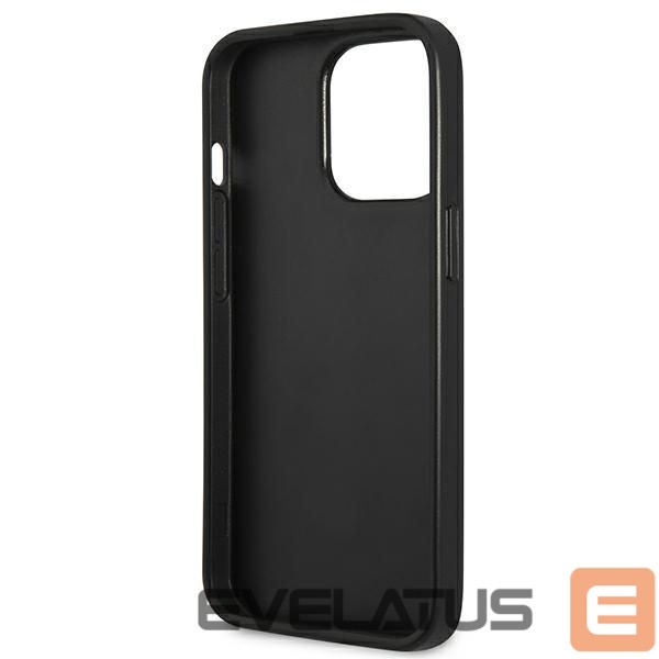 Citas preces Guess Guess Saffiano 4G Small Metal Logo case for iPhone 13 Pro / 13 6.1" - black