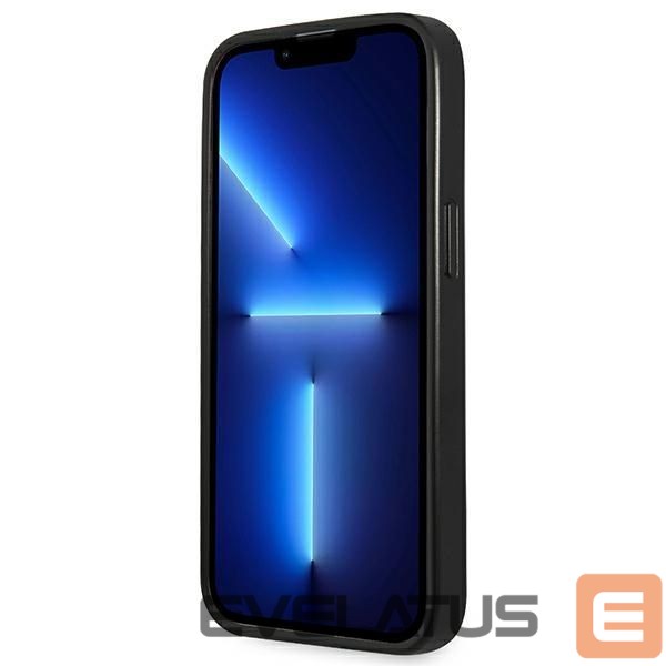 Citas preces Guess Guess Saffiano Triangle Logo case for iPhone 13 Pro / 13 6.1" - silver