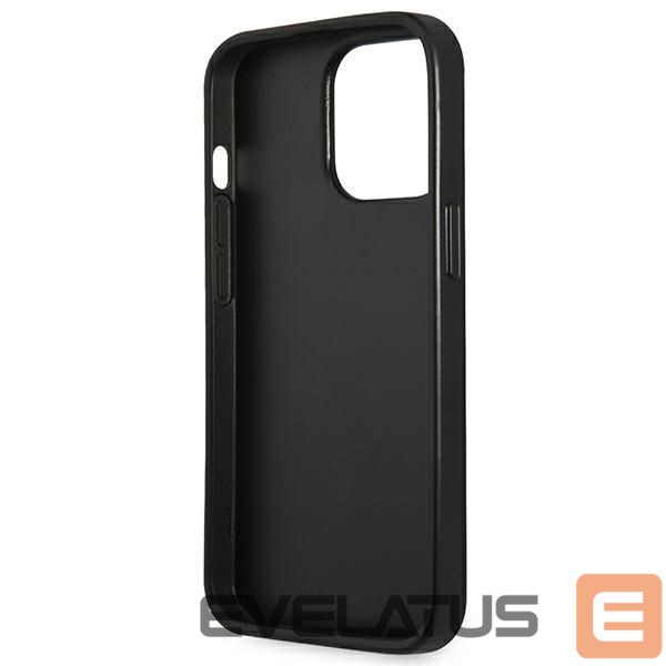 Citas preces Guess Guess Saffiano Triangle Logo case for iPhone 13 Pro / 13 6.1" - silver