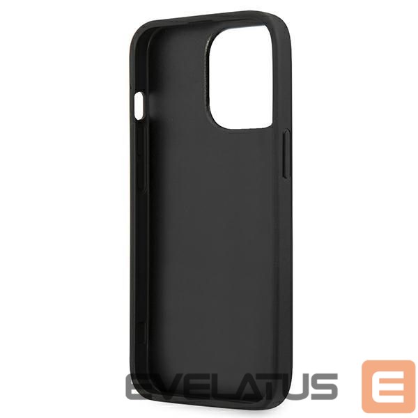 Citas preces Guess Guess Saffiano 4G Metal Logo case for iPhone 13 Pro / 13 6.1" - black