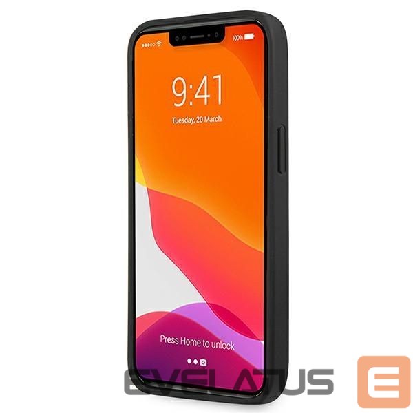 Citas preces Guess Guess Saffiano 4G Metal Logo case for iPhone 13 Pro / 13 6.1" - black