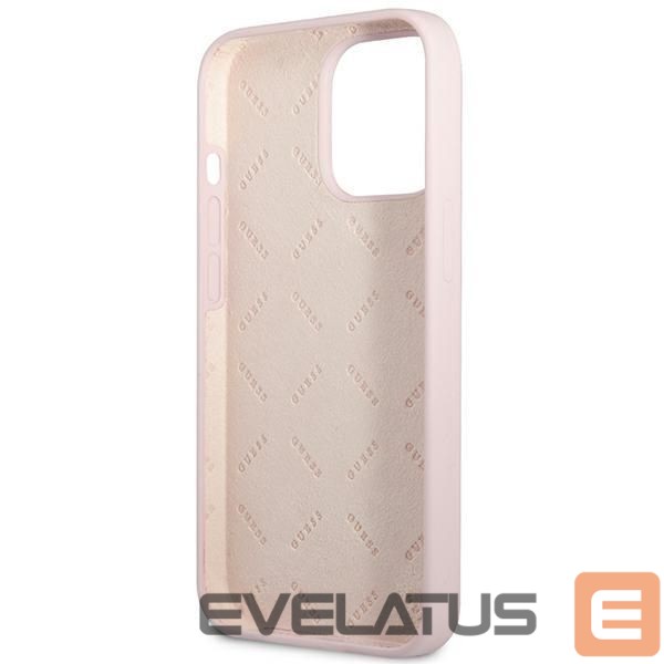 Citas preces Guess Guess Silicone Triangle Case for iPhone 13 Pro / 13 6.1" - Purple