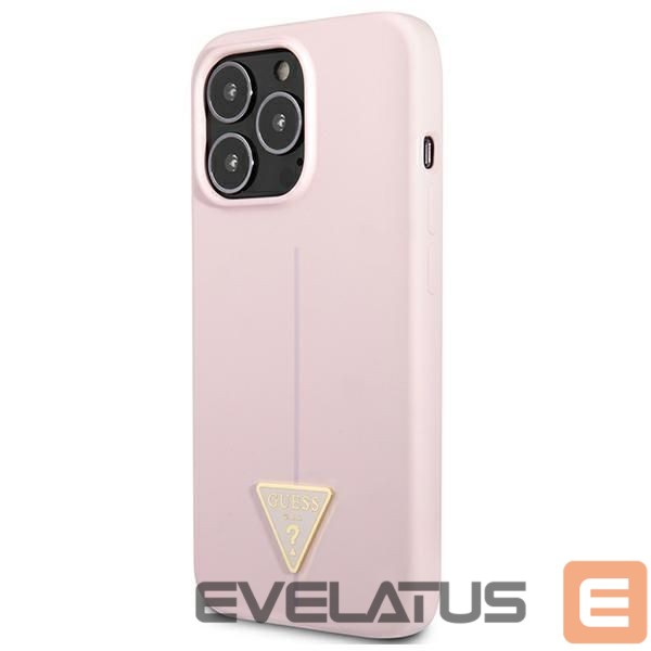 Citas preces Guess Guess Silicone Triangle Case for iPhone 13 Pro / 13 6.1" - Purple