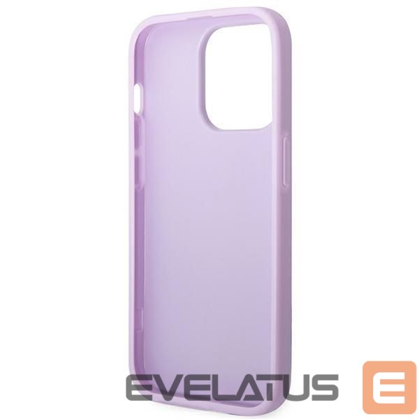Citas preces Guess Guess Saffiano Strap Case for iPhone 14 Pro Max 6.7" - Purple