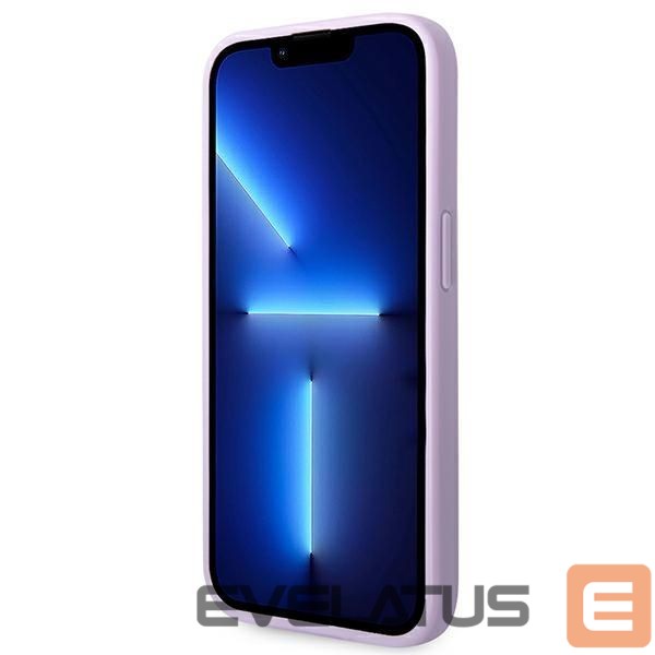 Citas preces Guess Guess Saffiano Strap Case for iPhone 14 Pro Max 6.7" - Purple