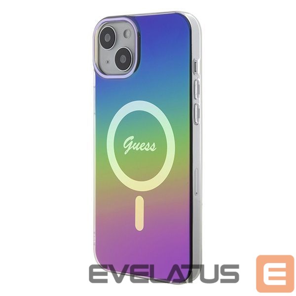 Citas preces Guess Guess IML Iridescent MagSafe case for iPhone 15 Plus / 14 Plus 6.7" - multicolor