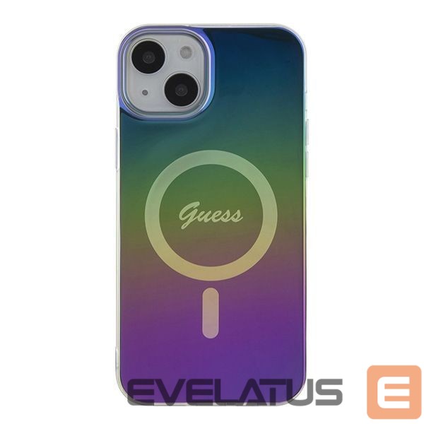 Citas preces Guess Guess IML Iridescent MagSafe case for iPhone 15 Plus / 14 Plus 6.7" - multicolor
