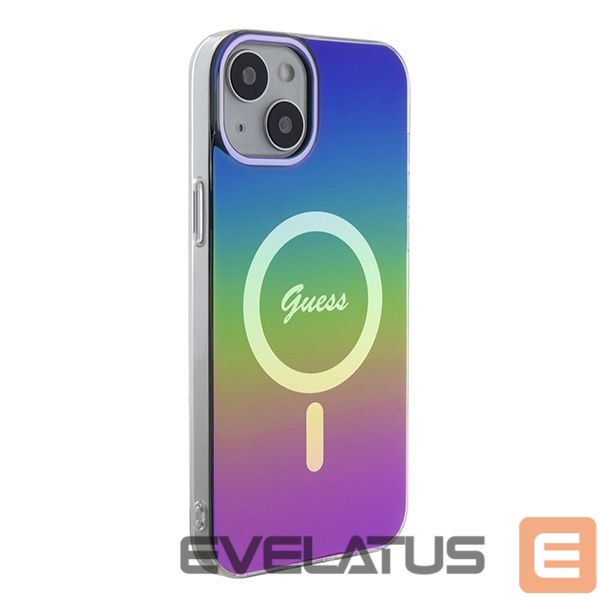 Citas preces Guess Guess IML Iridescent MagSafe case for iPhone 15 / 14 / 13 6.1" - multicolor
