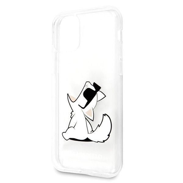 Citas preces Karl Lagerfeld Karl Lagerfeld Choupette Fun iPhone 11 / Xr Case - Transparent