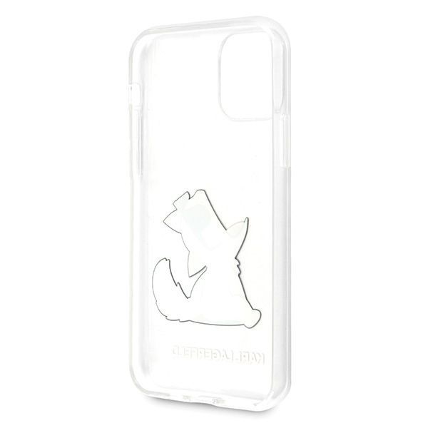 Citas preces Karl Lagerfeld Karl Lagerfeld Choupette Fun iPhone 11 / Xr Case - Transparent
