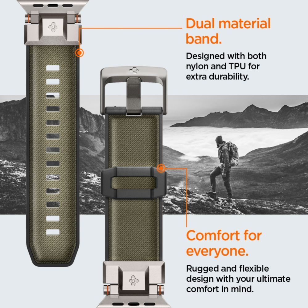Citas preces Spigen Spigen DuraPro Armor Strap for Apple Watch 44 / 45 / 46 / 49 mm - Green