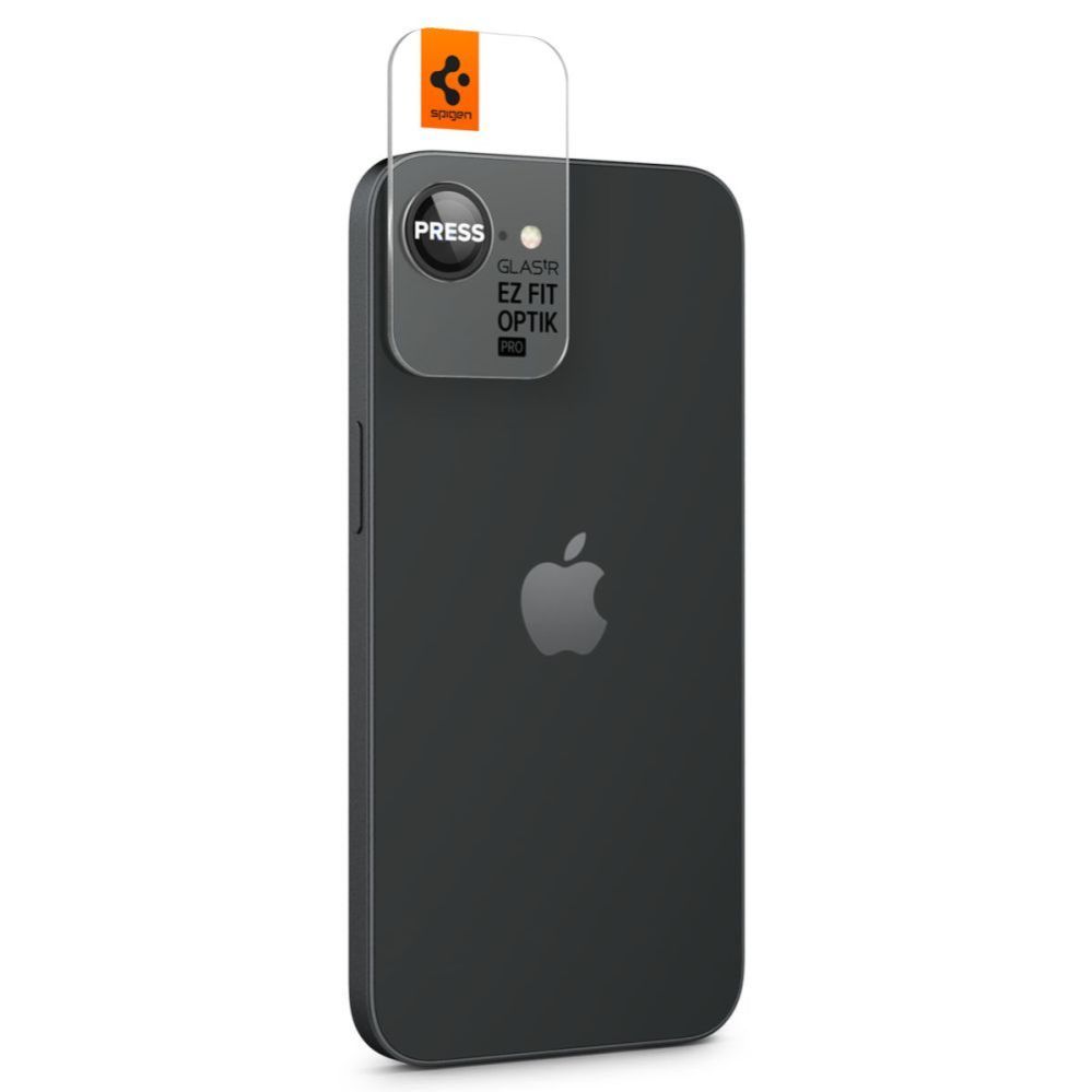 Muud kaubad Spigen Spigen Optik Pro GLAS.TR "Ez Fit" Camera Cover 2-pack for iPhone 16e - Black