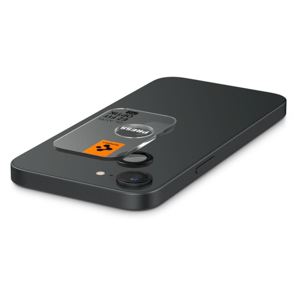 Muud kaubad Spigen Spigen Optik Pro GLAS.TR "Ez Fit" Camera Cover 2-pack for iPhone 16e - Black
