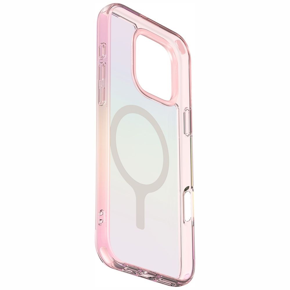 Citas preces UNIQ Uniq Iridescia Magclick Charging Case for iPhone 16 Pro - Pink