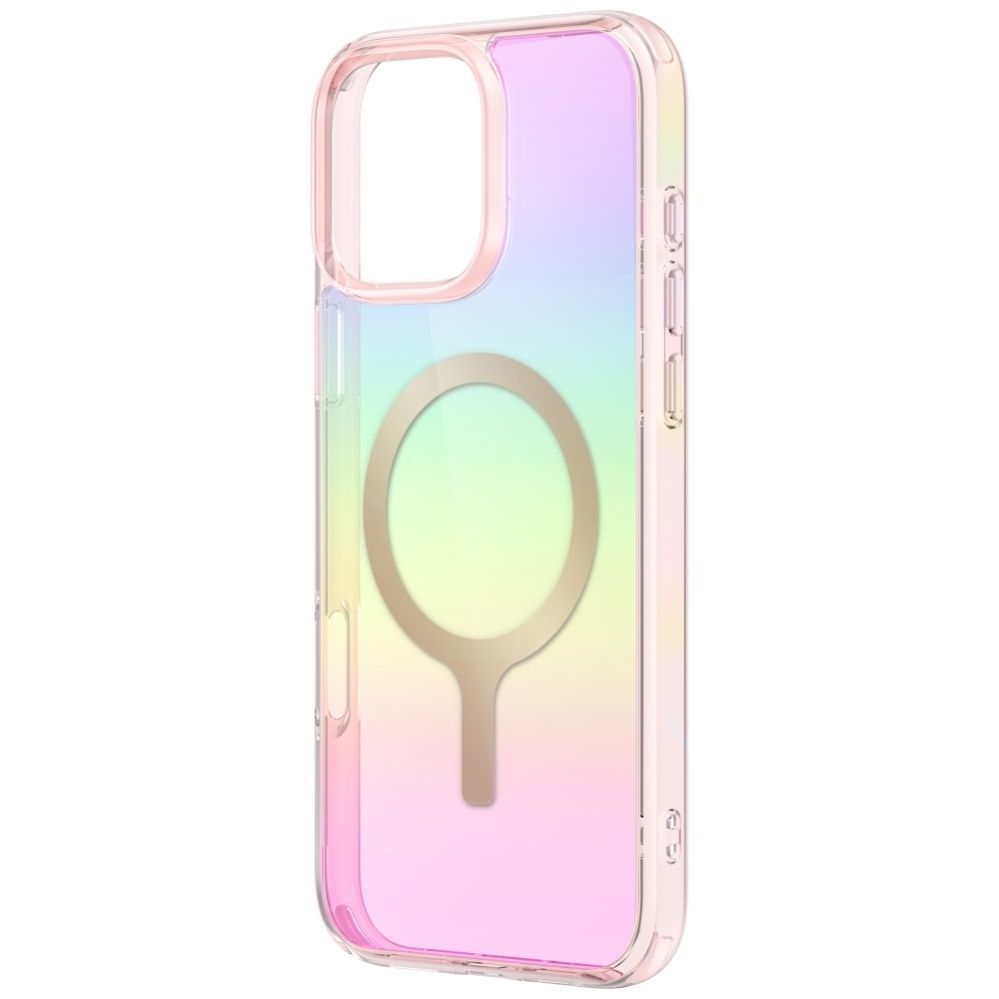 Citas preces UNIQ Uniq Iridescia Magclick Charging Case for iPhone 16 Pro - Pink