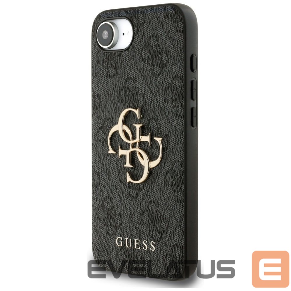 Citas preces Guess Guess 4G Big Logo Case for iPhone 16e - Black