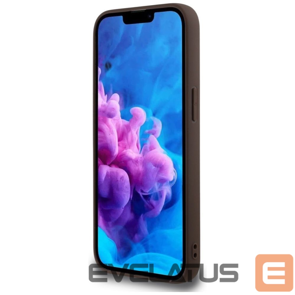 Citas preces Guess Guess 4G Ring Triangle Logo MagSafe iPhone 16e Case - Brown