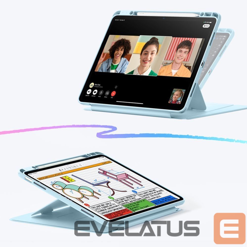 Muud kaubad ESR ESR Flip Hybrid Case for iPad Air 13" 1 / 2 - Blue