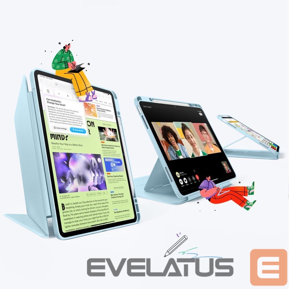 Muud kaubad ESR ESR Flip Hybrid Case for iPad Air 13" 1 / 2 - Blue