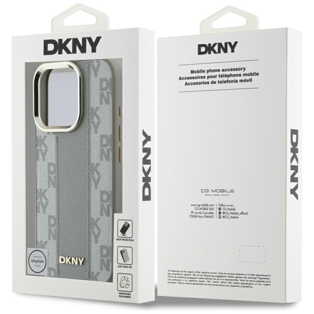 Citas preces DKNY DKNY Checkered Pattern Magsafe iPhone 16 Pro Max Case - Beige