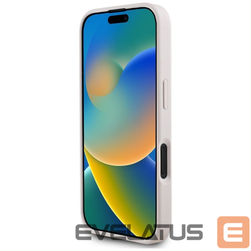 Citas preces Guess Guess 4G Circle Classic Logo MagSafe iPhone 16 Case - Pink