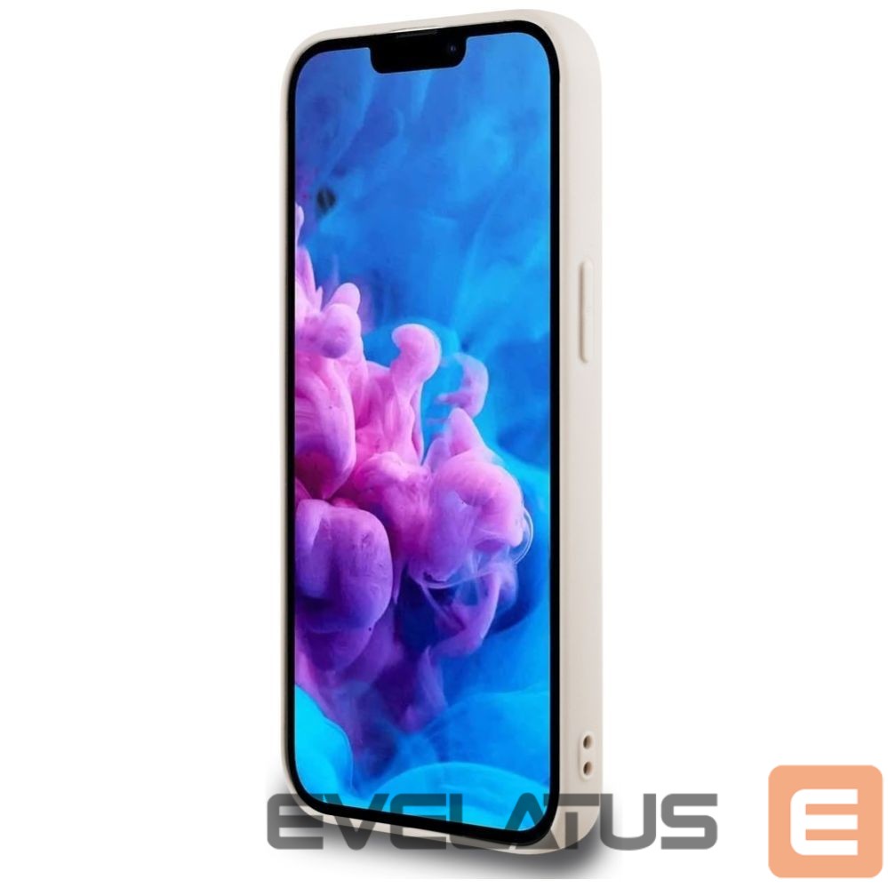 Citas preces Guess Guess 4G Flowers Print MagSafe iPhone 16e Case - Pink