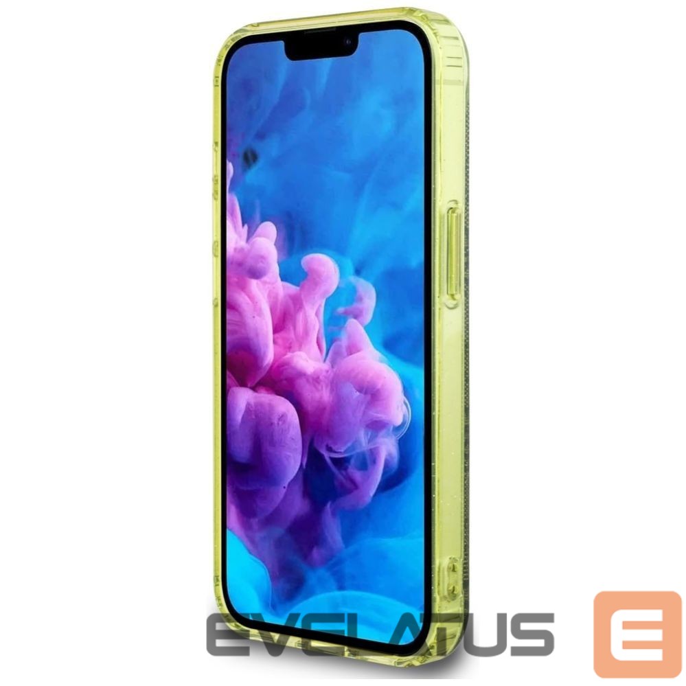 Citas preces Guess Guess IML Metal Glitter 4G Circle Triangle MagSafe case for iPhone 16e - brown