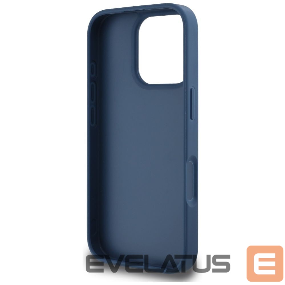 Citas preces Guess Guess Grained Roses Big 4G logo case for iPhone 16 Pro Max - blue