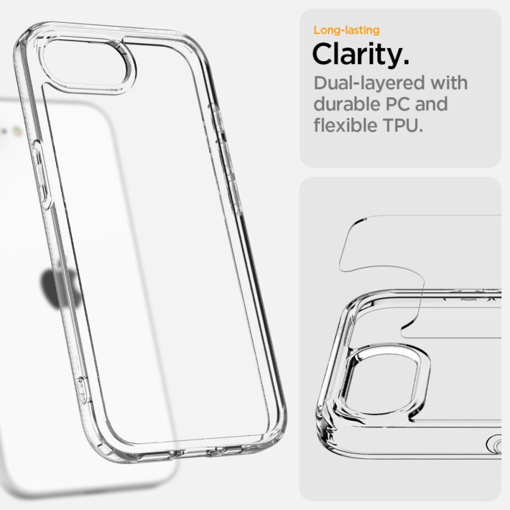 Muud kaubad Spigen Spigen Ultra Hybrid iPhone 16e Case - Clear
