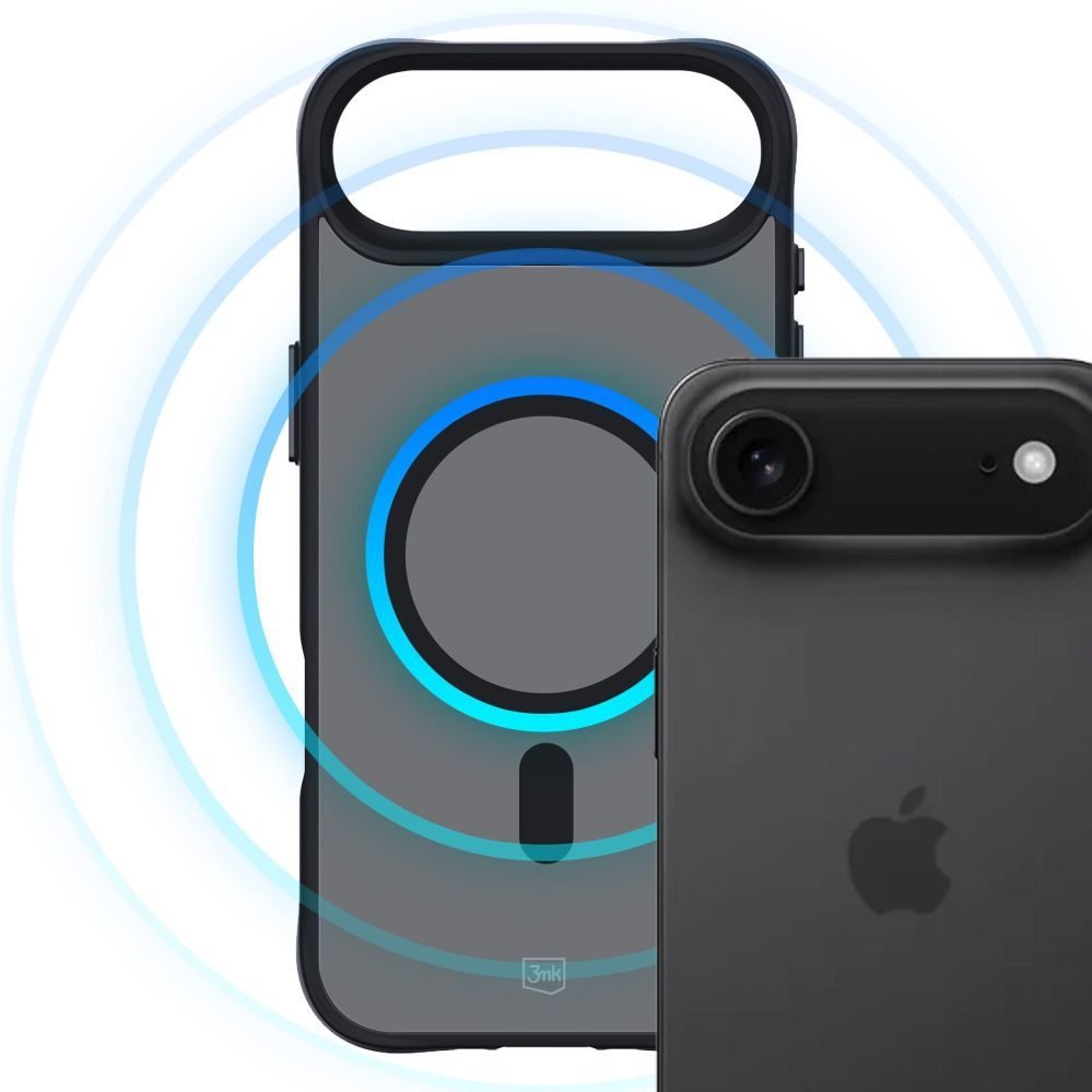 Muud kaubad 3MK 3mk Smoke MagCase for iPhone 17 Air - Black Semi-Transparent