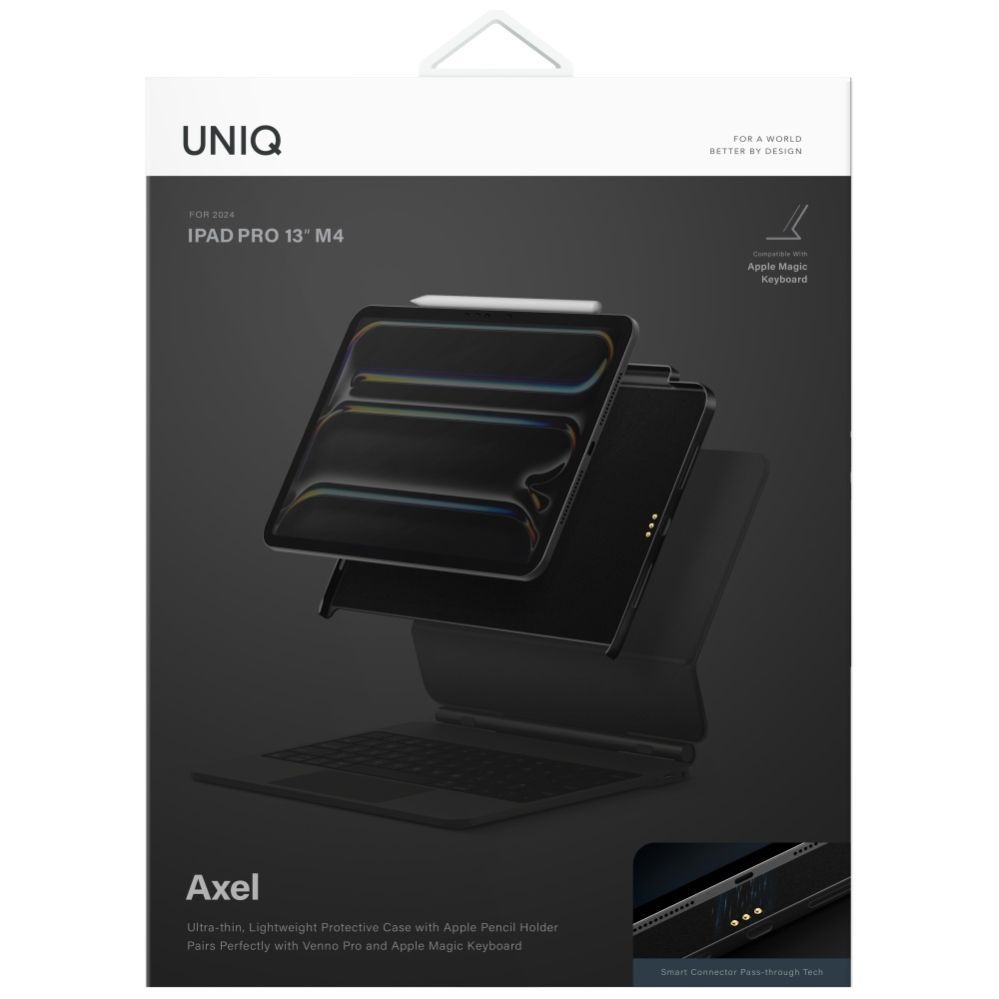 Citas preces UNIQ Uniq Axel Case for iPad Air 13" 2024 / 2025 / iPad Pro 13" 2024 - Black