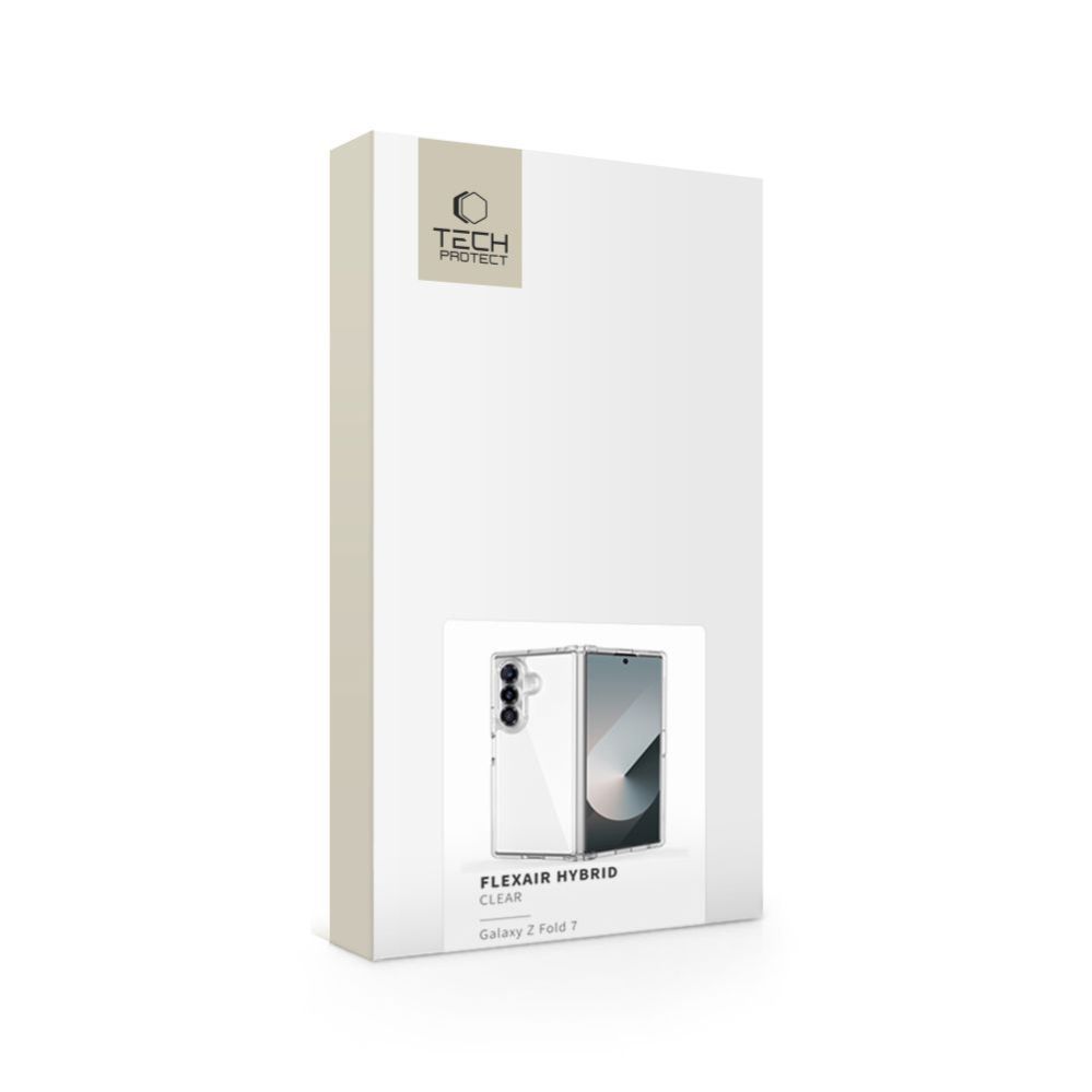Citas preces Tech-Protect Tech-Protect FlexAir Hybrid Case for Samsung Galaxy Z Fold 7 - Transparent