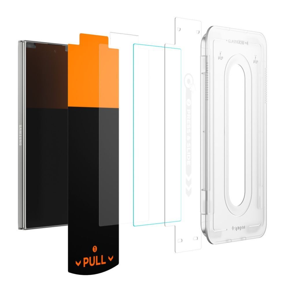 Citas preces Spigen Spigen Glas.TR EZ Fit Pro HD Tempered Glass 2-pack for Samsung Galaxy Z Fold 7 - Transparent