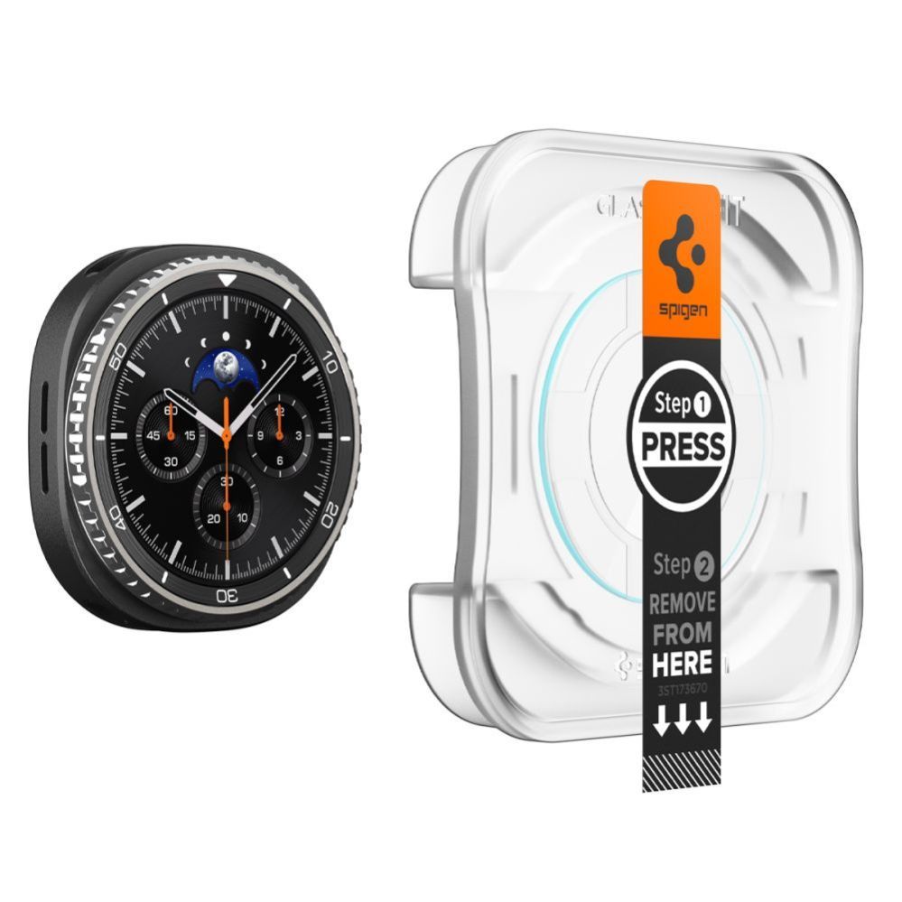 Citas preces Spigen Spigen Glas.TR ”Ez-Fit” Tempered Glass for Samsung Galaxy Watch 8 46mm - Transparent