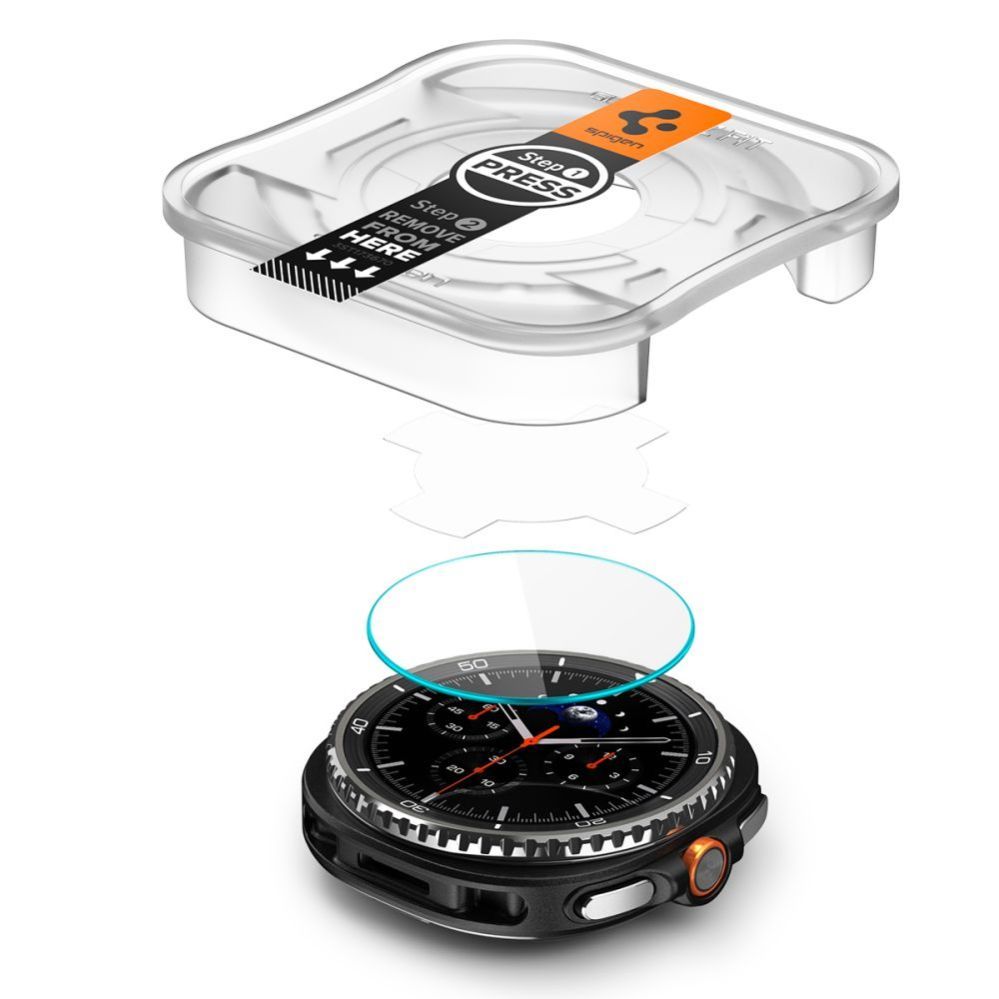 Citas preces Spigen Spigen Glas.TR ”Ez-Fit” Tempered Glass for Samsung Galaxy Watch 8 46mm - Transparent